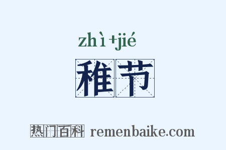稚节是什么意思的图片